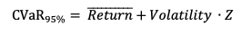 formula for CVaR